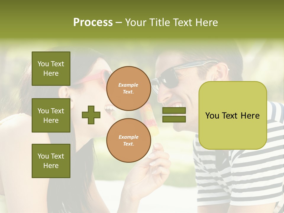 Happy Sunglasses Garden PowerPoint Template
