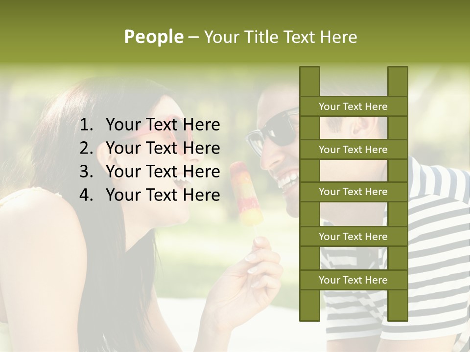 Happy Sunglasses Garden PowerPoint Template