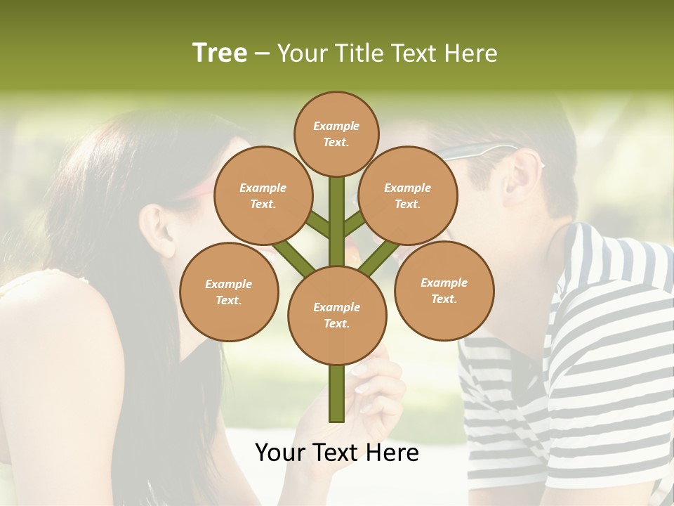 Happy Sunglasses Garden PowerPoint Template