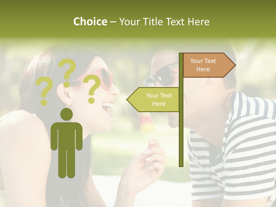 Happy Sunglasses Garden PowerPoint Template