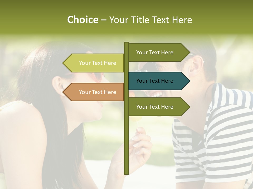 Happy Sunglasses Garden PowerPoint Template