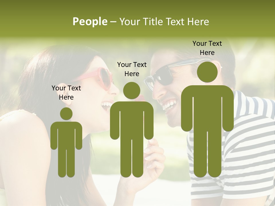 Happy Sunglasses Garden PowerPoint Template