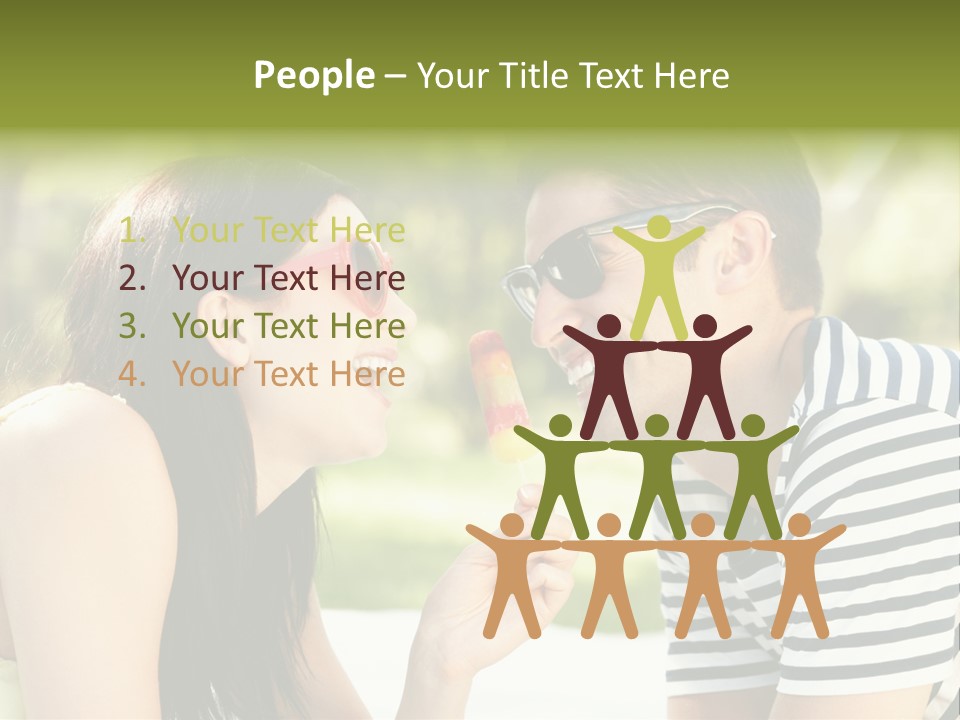 Happy Sunglasses Garden PowerPoint Template