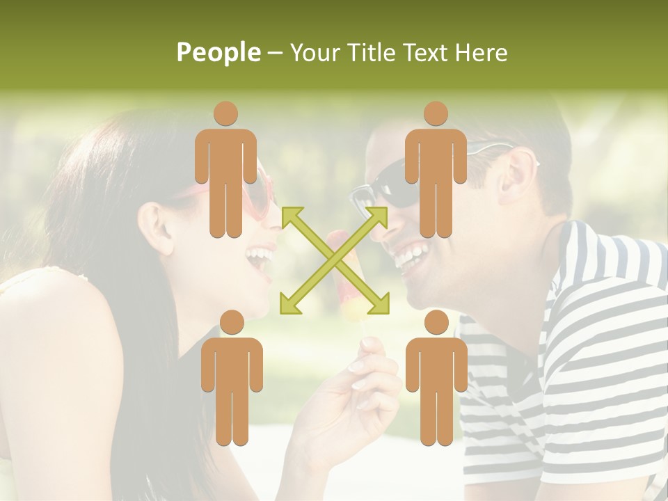 Happy Sunglasses Garden PowerPoint Template