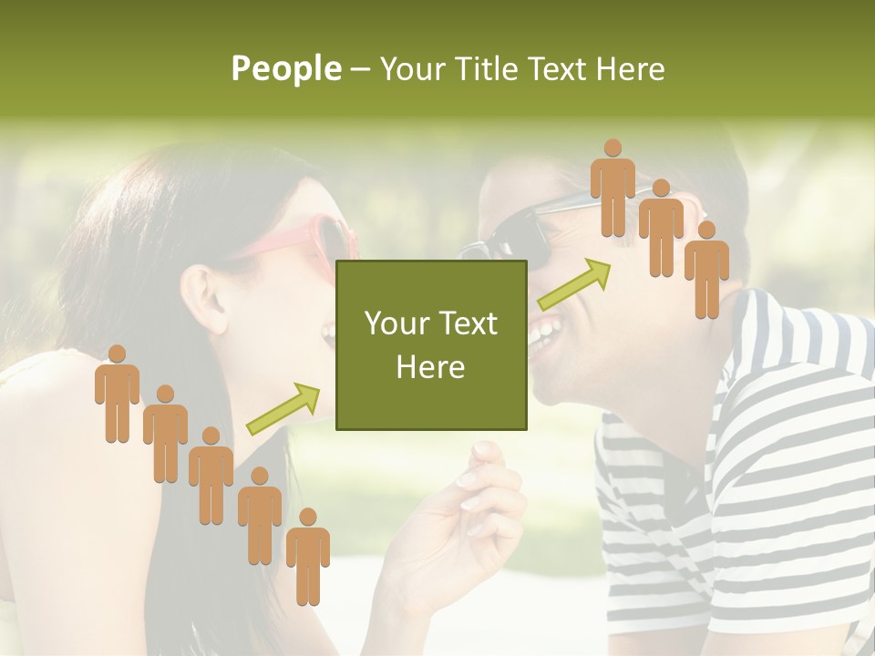 Happy Sunglasses Garden PowerPoint Template