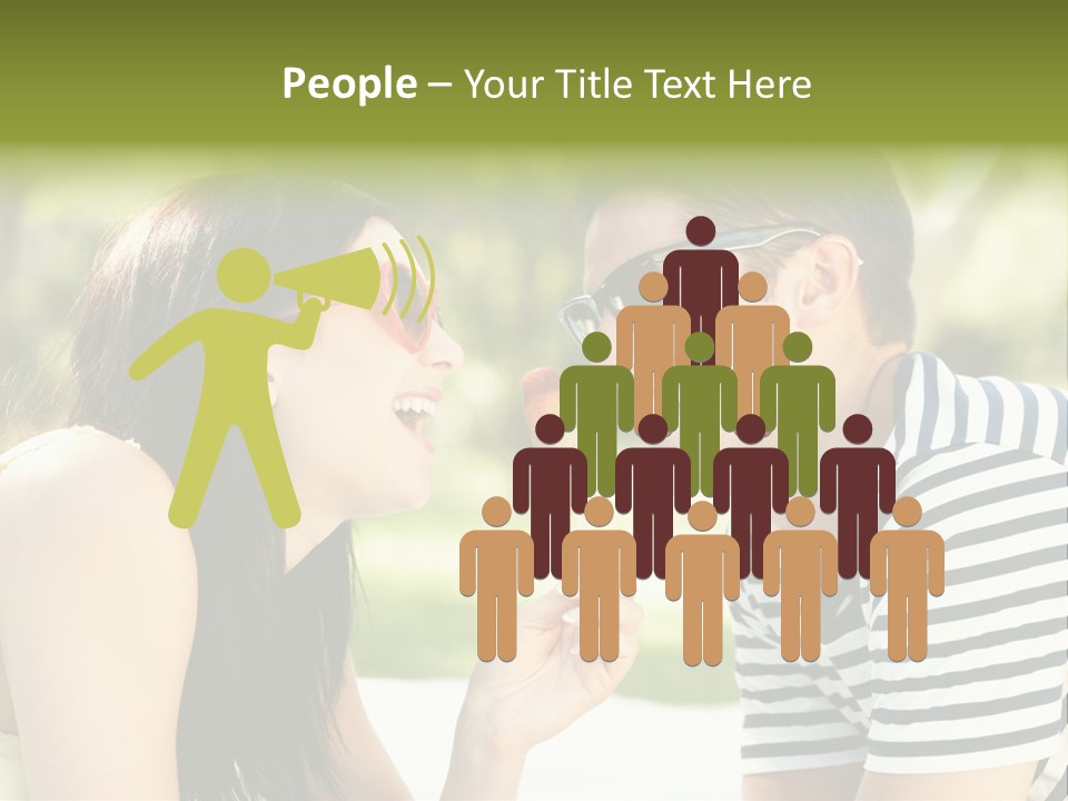 Happy Sunglasses Garden PowerPoint Template