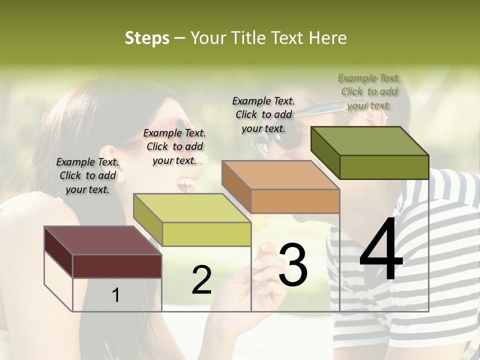 Happy Sunglasses Garden PowerPoint Template