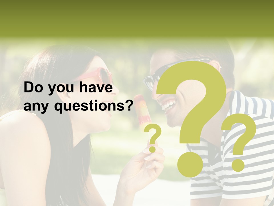 Happy Sunglasses Garden PowerPoint Template