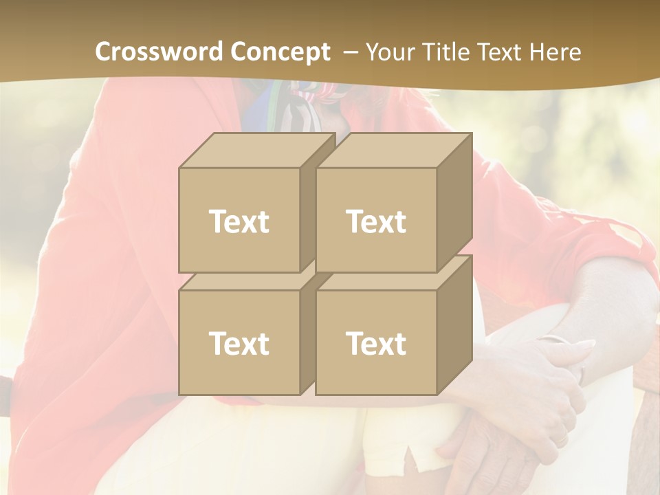 Happy Sitting Women PowerPoint Template