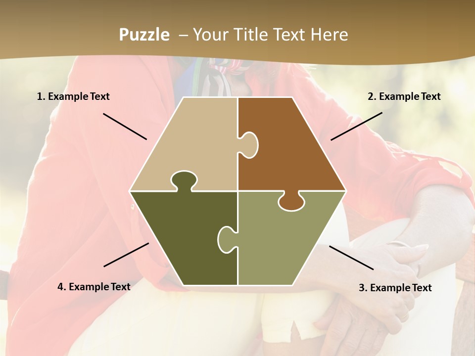 Happy Sitting Women PowerPoint Template