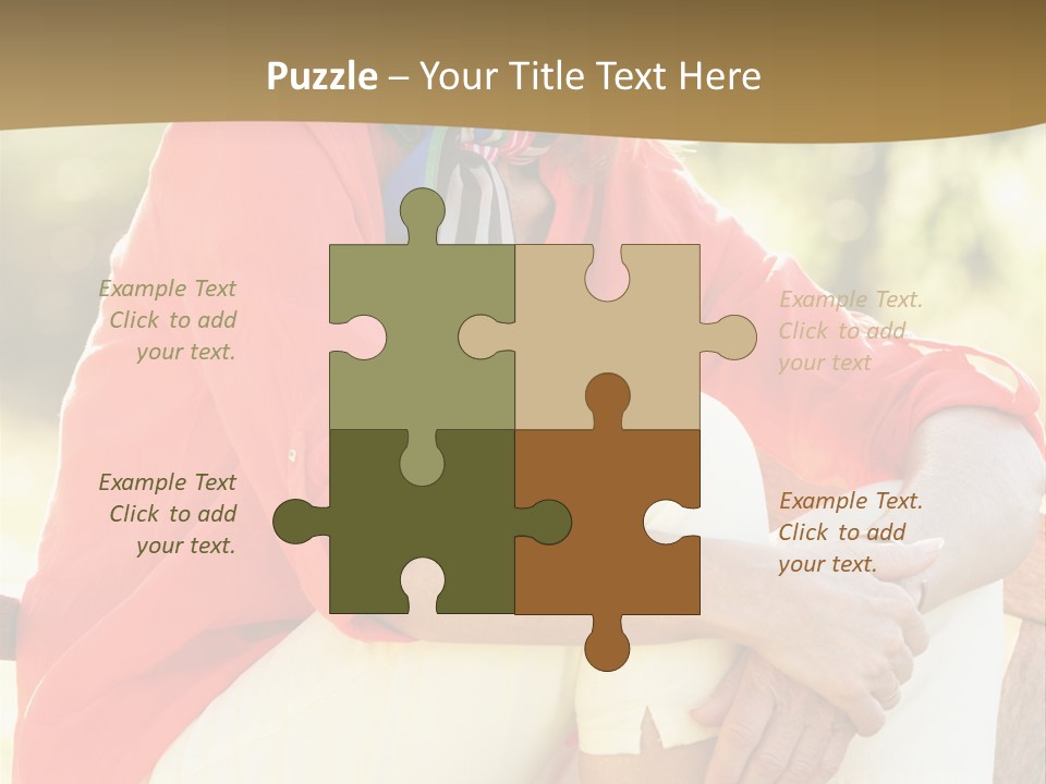 Happy Sitting Women PowerPoint Template