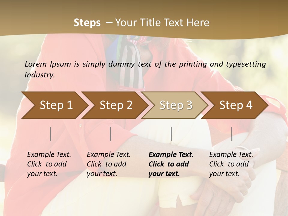 Happy Sitting Women PowerPoint Template