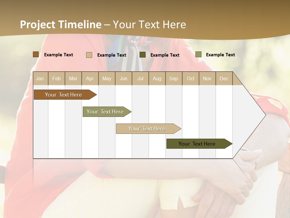 Happy Sitting Women PowerPoint Template