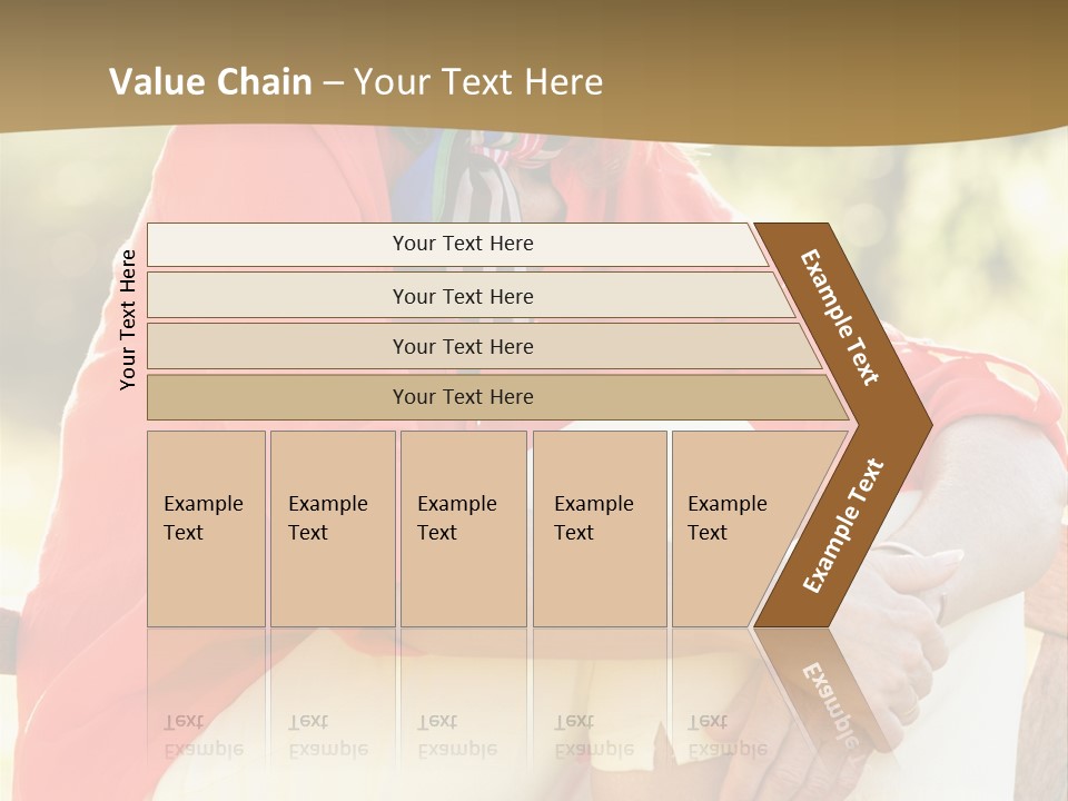 Happy Sitting Women PowerPoint Template