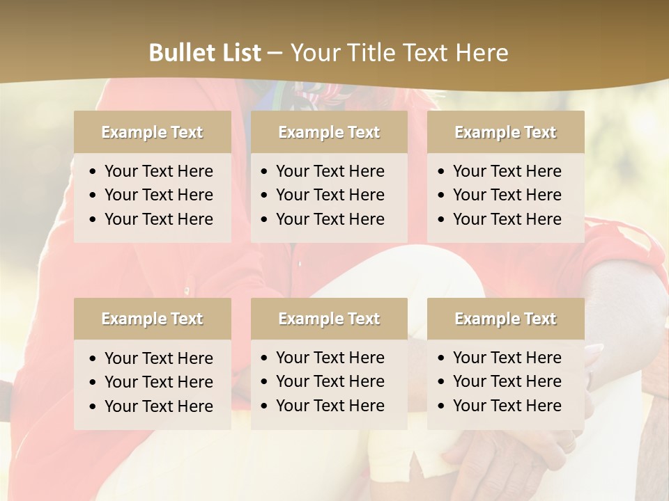 Happy Sitting Women PowerPoint Template