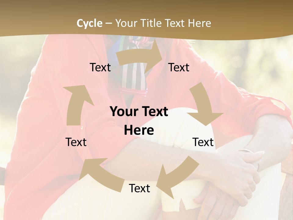 Happy Sitting Women PowerPoint Template