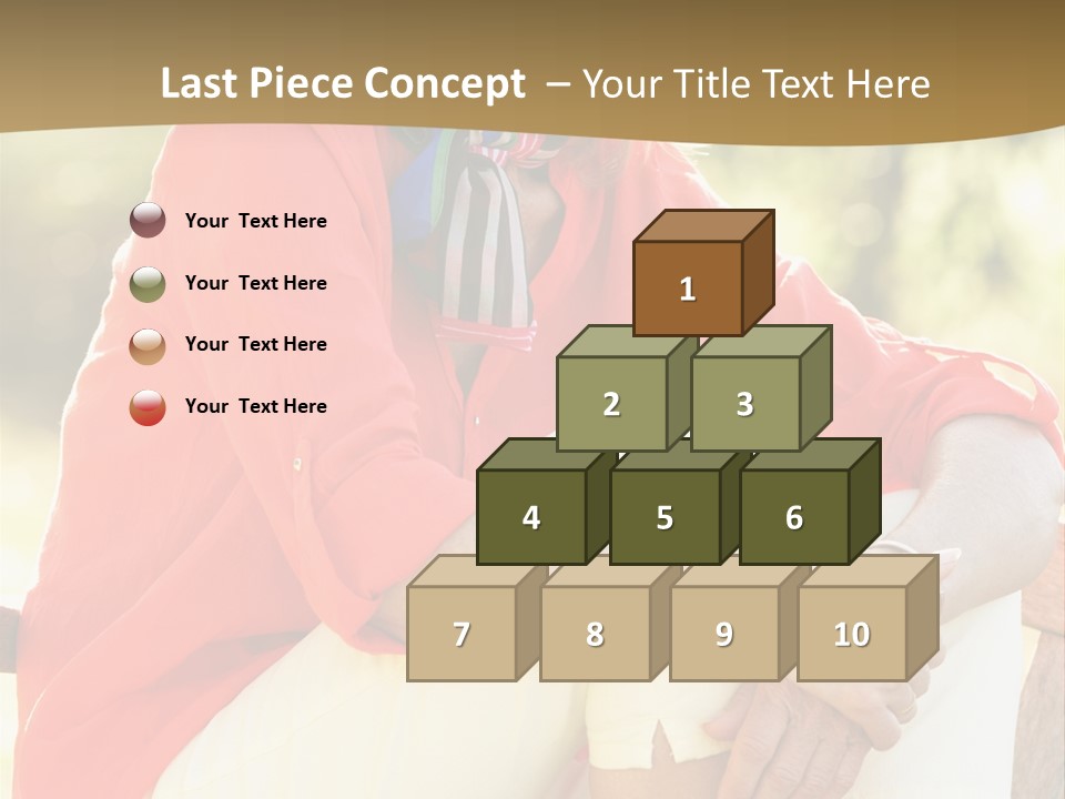 Happy Sitting Women PowerPoint Template