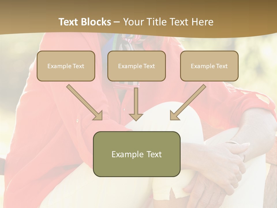 Happy Sitting Women PowerPoint Template