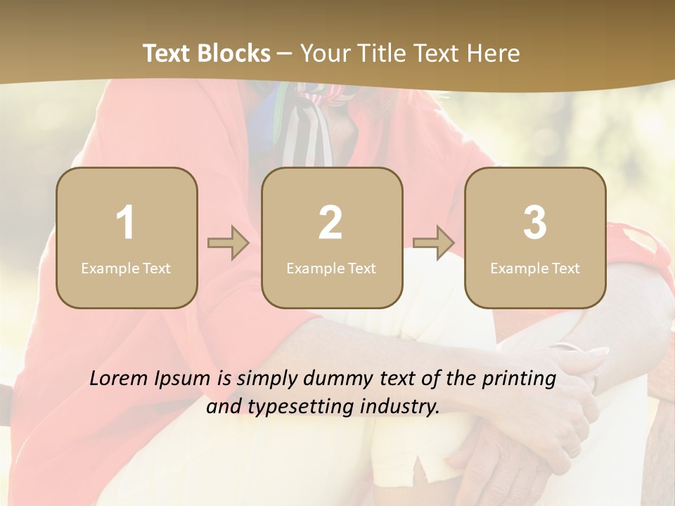 Happy Sitting Women PowerPoint Template