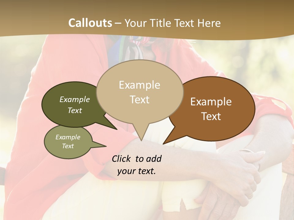 Happy Sitting Women PowerPoint Template