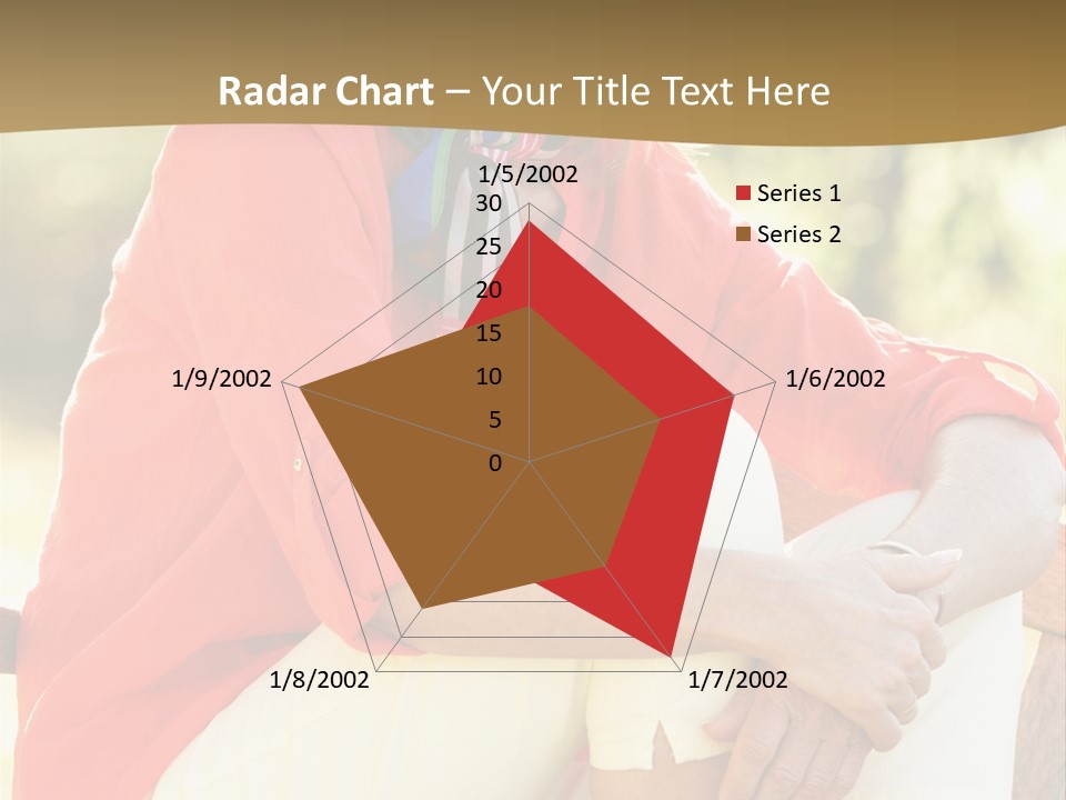 Happy Sitting Women PowerPoint Template