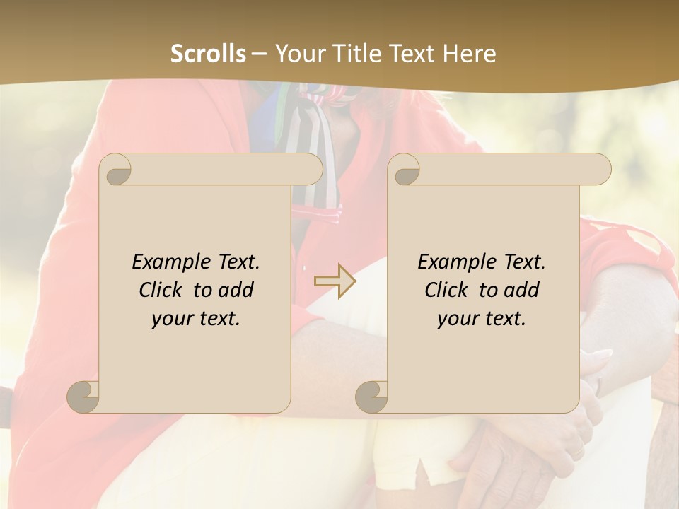 Happy Sitting Women PowerPoint Template