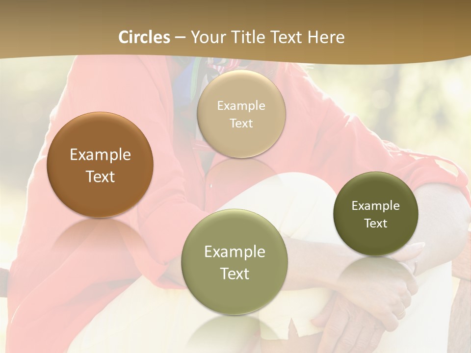 Happy Sitting Women PowerPoint Template