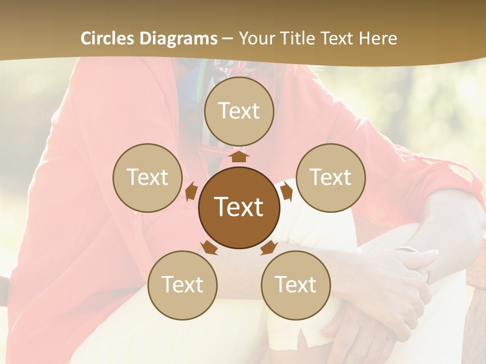 Happy Sitting Women PowerPoint Template