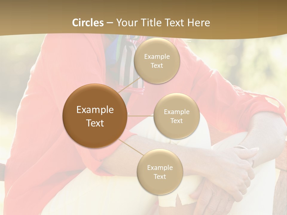 Happy Sitting Women PowerPoint Template