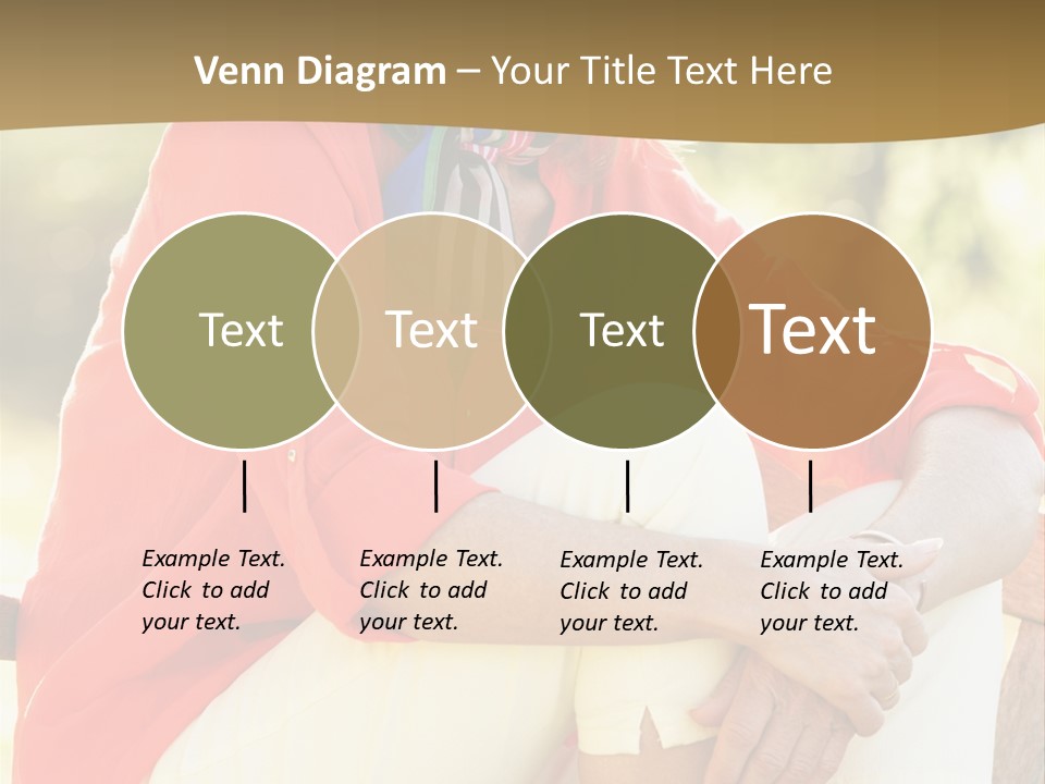 Happy Sitting Women PowerPoint Template