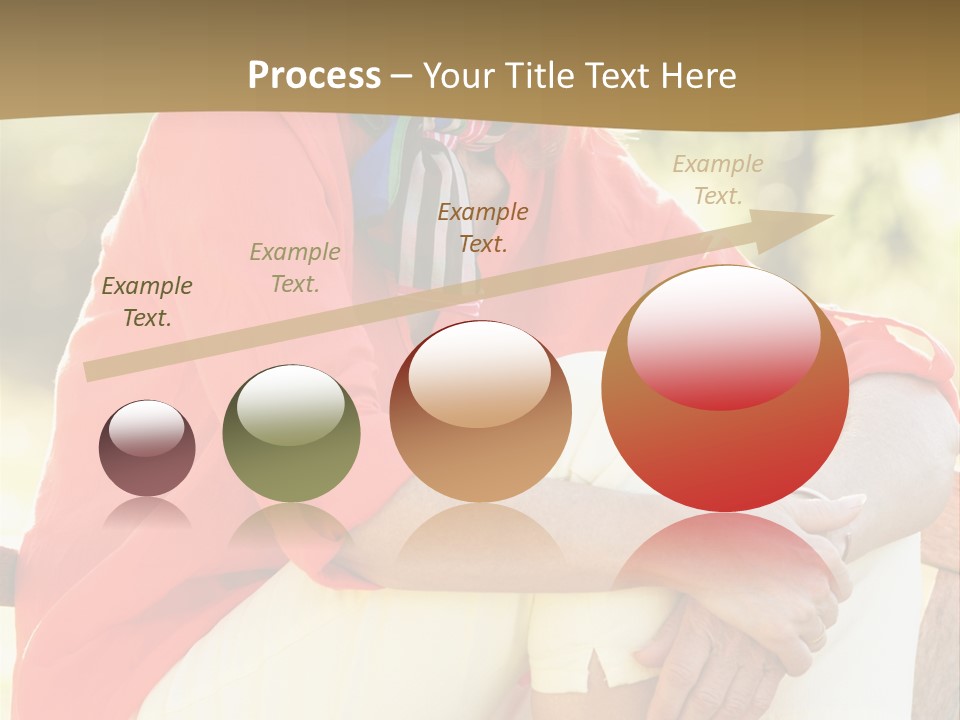 Happy Sitting Women PowerPoint Template