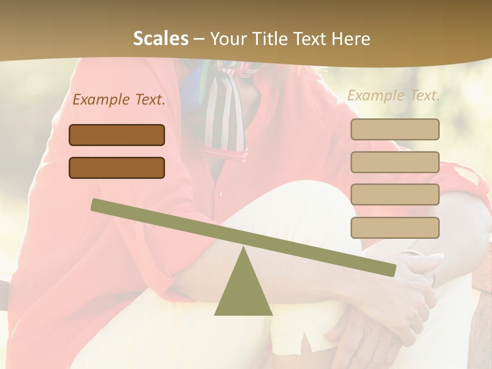 Happy Sitting Women PowerPoint Template