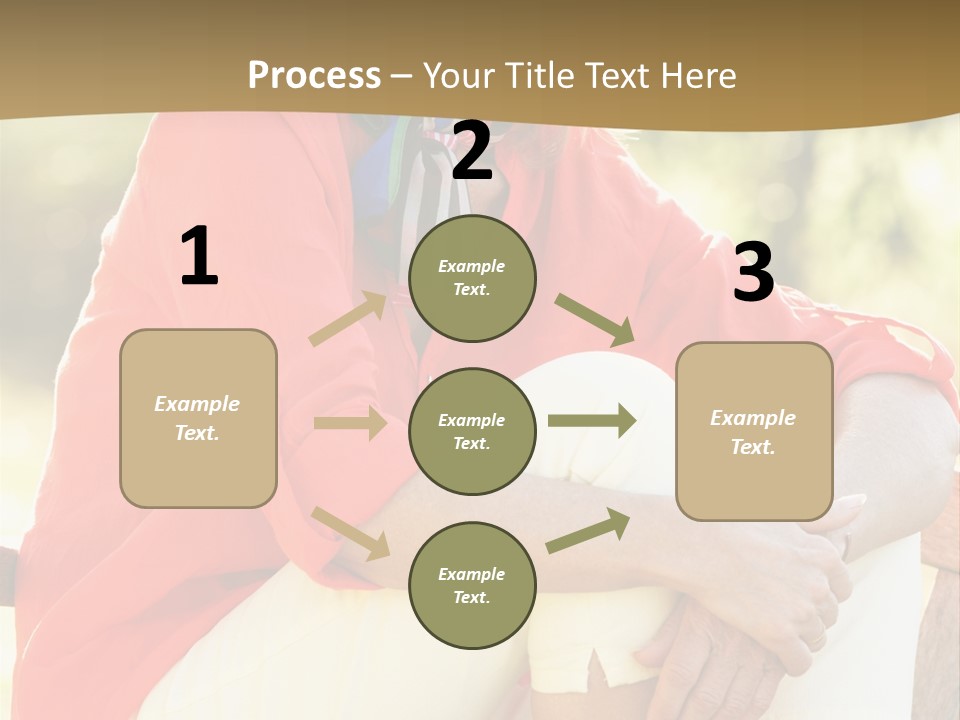 Happy Sitting Women PowerPoint Template