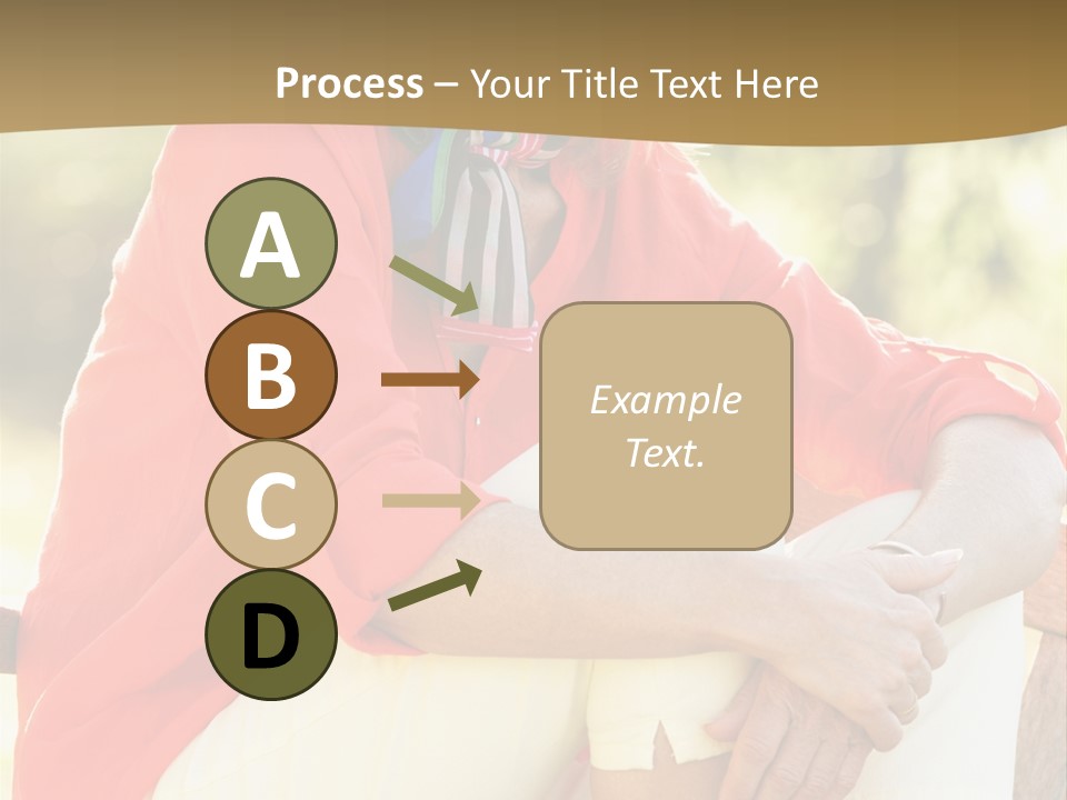 Happy Sitting Women PowerPoint Template