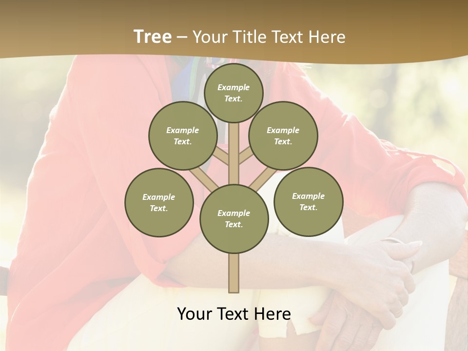 Happy Sitting Women PowerPoint Template