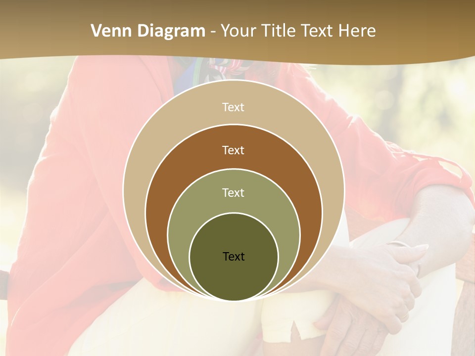 Happy Sitting Women PowerPoint Template