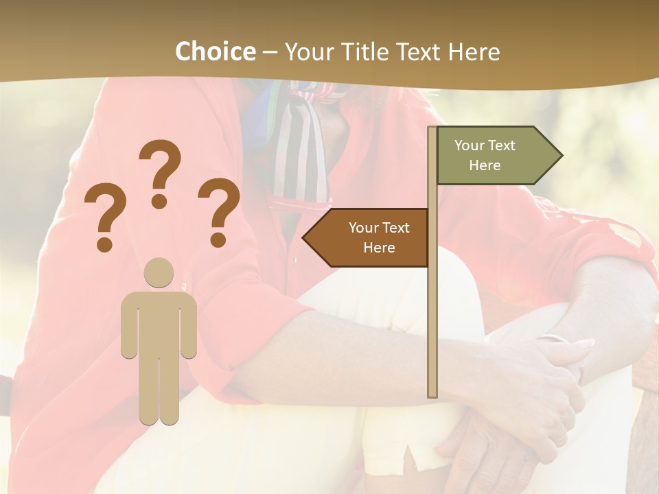 Happy Sitting Women PowerPoint Template