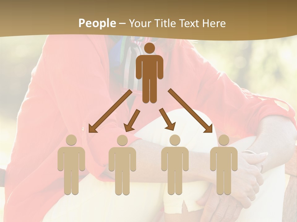 Happy Sitting Women PowerPoint Template