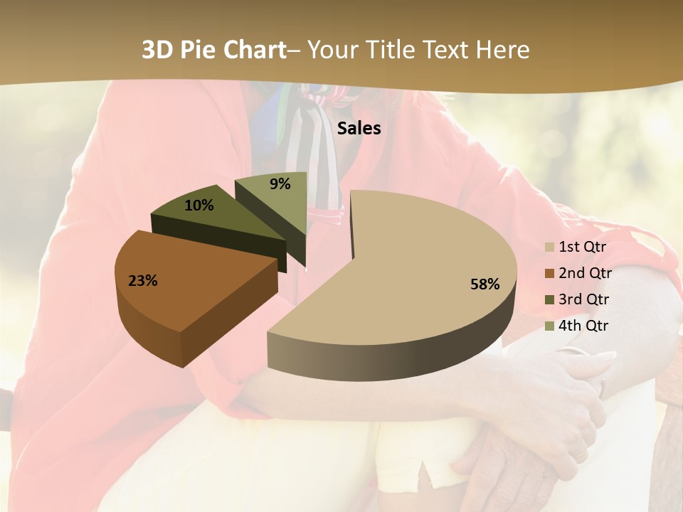 Happy Sitting Women PowerPoint Template