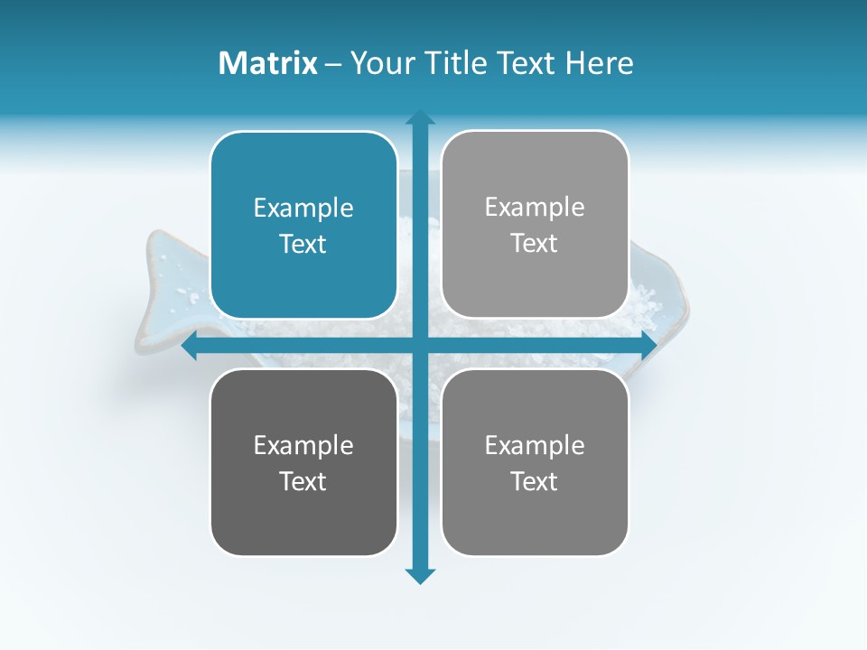 White Salt Crystals Grains Of Salt PowerPoint Template
