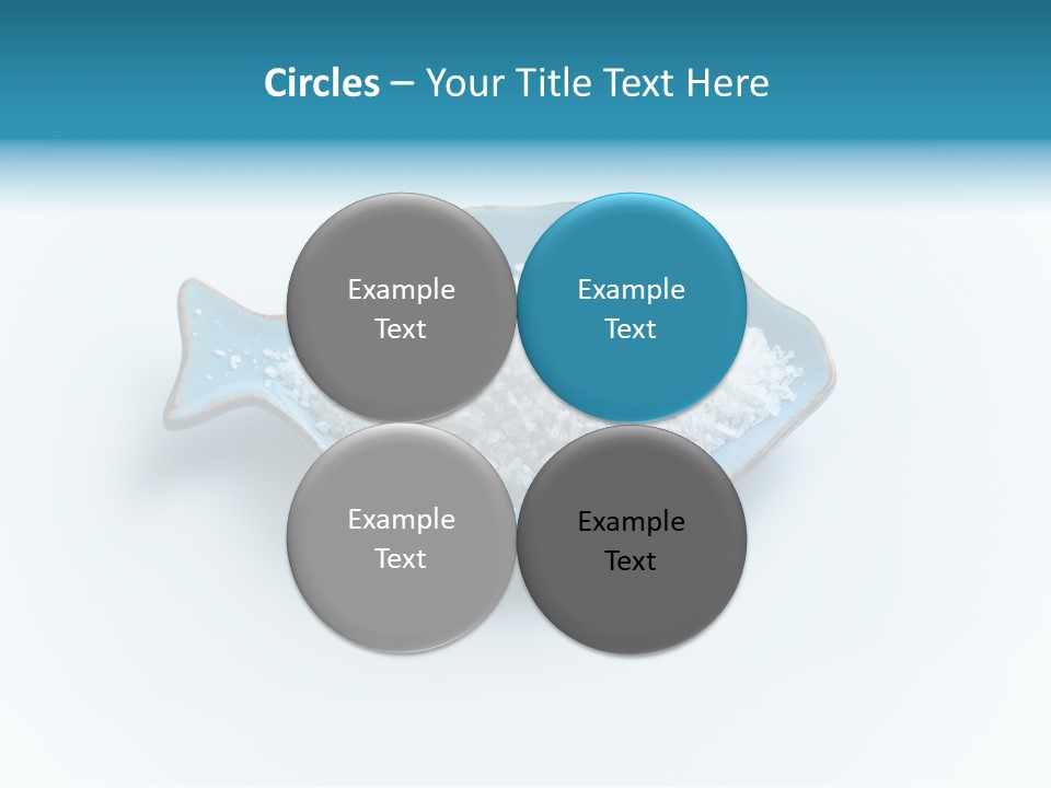 White Salt Crystals Grains Of Salt PowerPoint Template