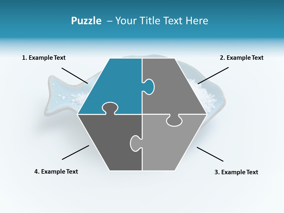 White Salt Crystals Grains Of Salt PowerPoint Template
