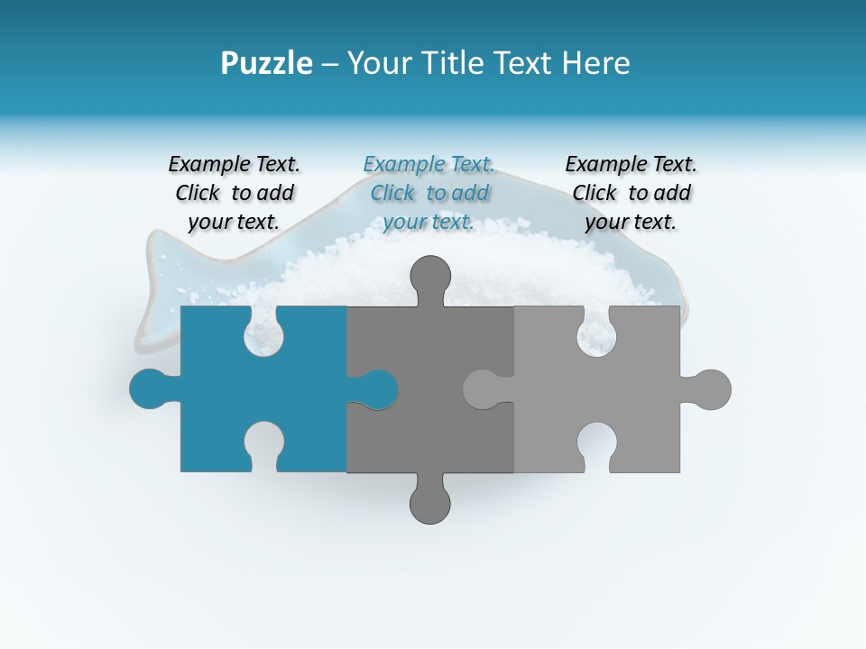 White Salt Crystals Grains Of Salt PowerPoint Template