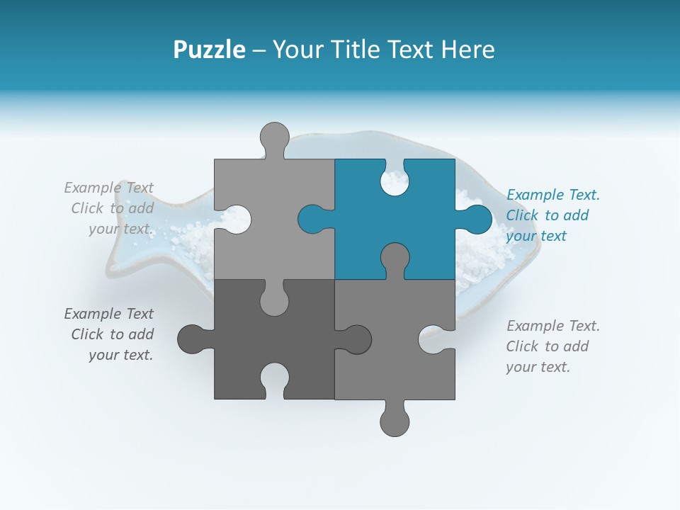 White Salt Crystals Grains Of Salt PowerPoint Template