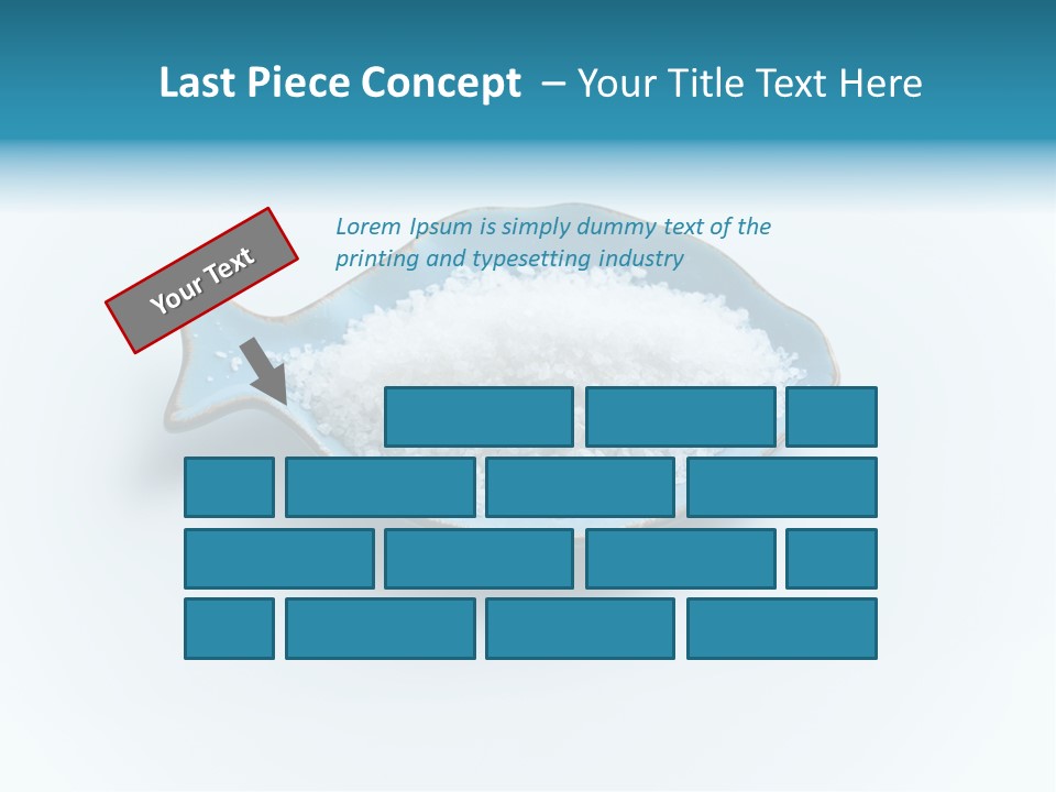 White Salt Crystals Grains Of Salt PowerPoint Template