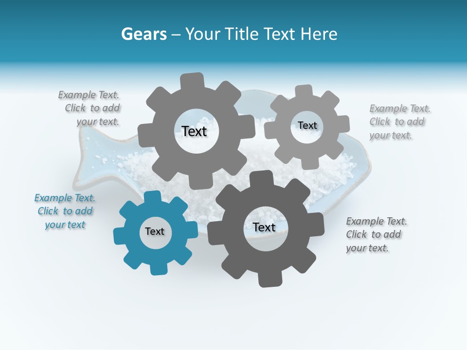 White Salt Crystals Grains Of Salt PowerPoint Template
