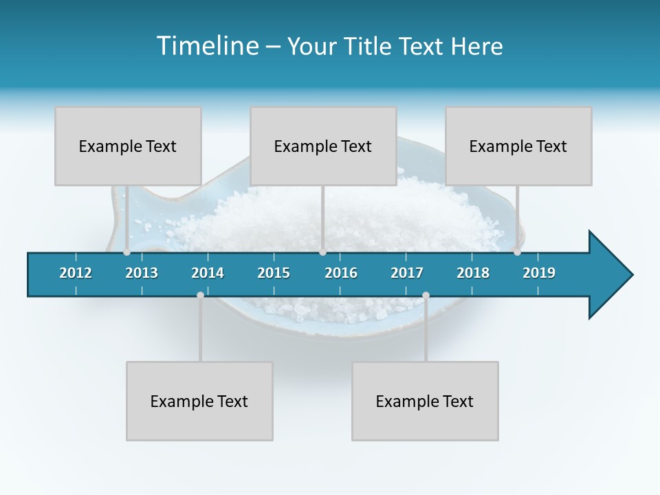 White Salt Crystals Grains Of Salt PowerPoint Template