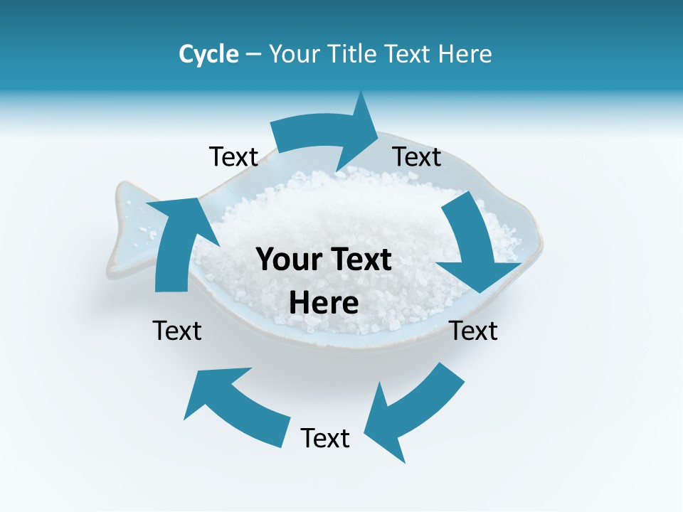 White Salt Crystals Grains Of Salt PowerPoint Template