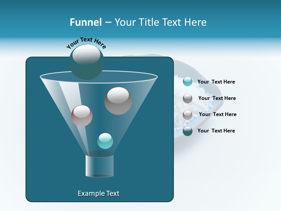 White Salt Crystals Grains Of Salt PowerPoint Template