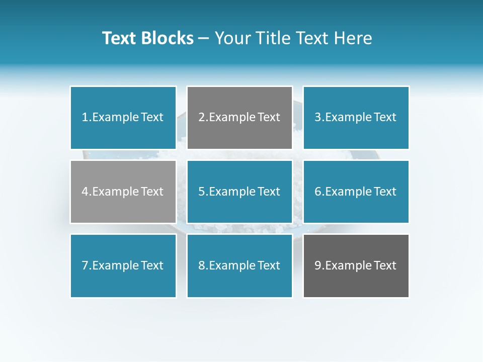 White Salt Crystals Grains Of Salt PowerPoint Template
